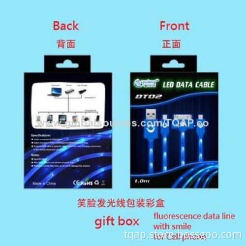 LED USB Cable with Smile and Heart Shape, for iPad Mini